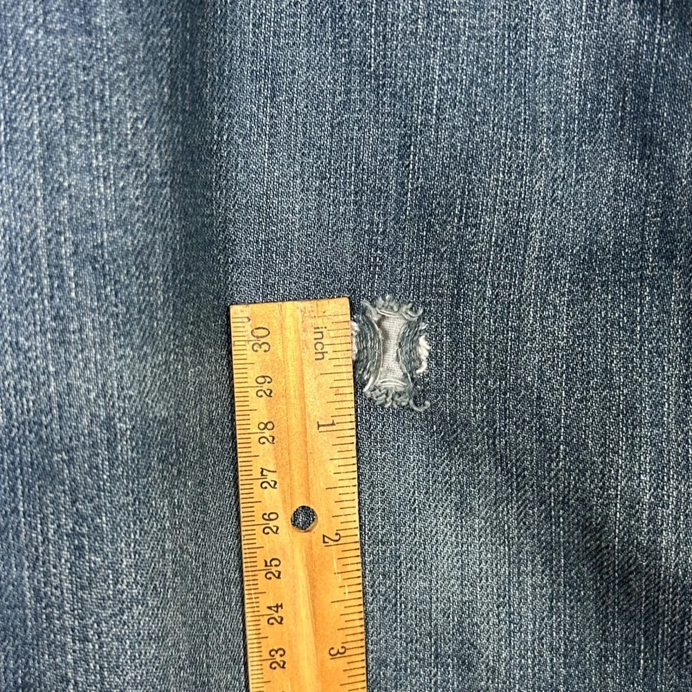 Levis 501 Straight Leg Button Fly Jeans Men's 40x32‎ Denim Blue Distressed Worn